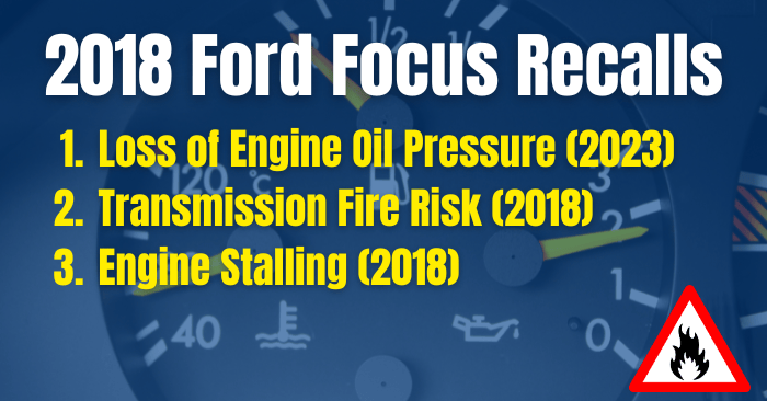 2018 ford focus recalls