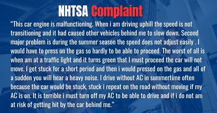 2019 Chevy Cruze complaints