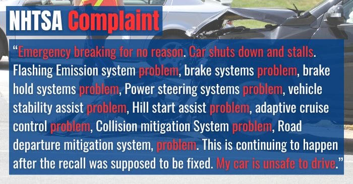 2019 honda crv complaints