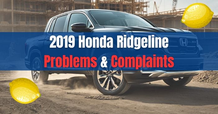 2019 honda ridgeline problems
