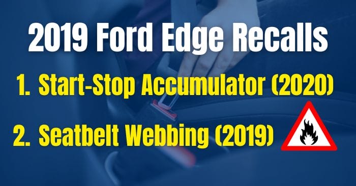 2019 ford edge recalls