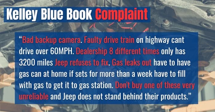 2020 jeep grand cherokee complaints