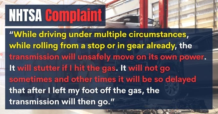 2021 ford edge complaints