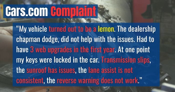 2021 jeep renegade complaints