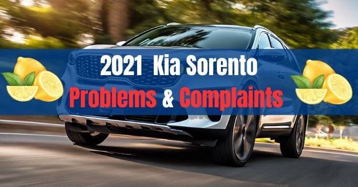 2021 kia sorento problems