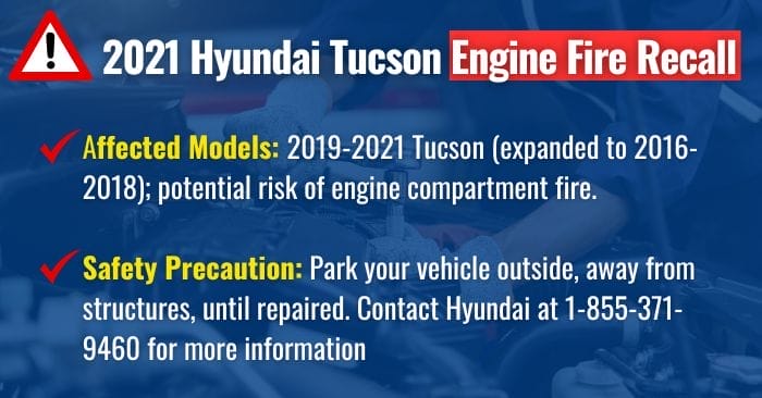 2021 Hyundai tucson recalls