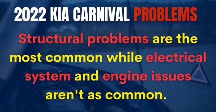 2022 Kia Carnival Problems