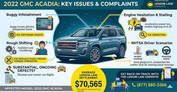 2022 GMC Acadia Problems