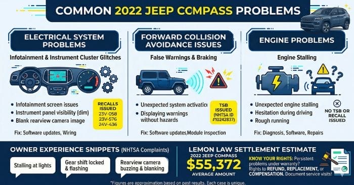 2022 jeep compass problems and complaints