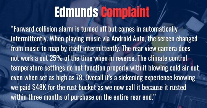 2023 buick envision complaints