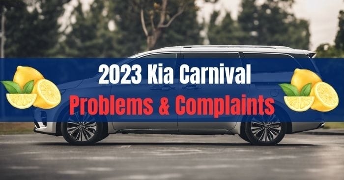 2023 Kia Carnival Problems