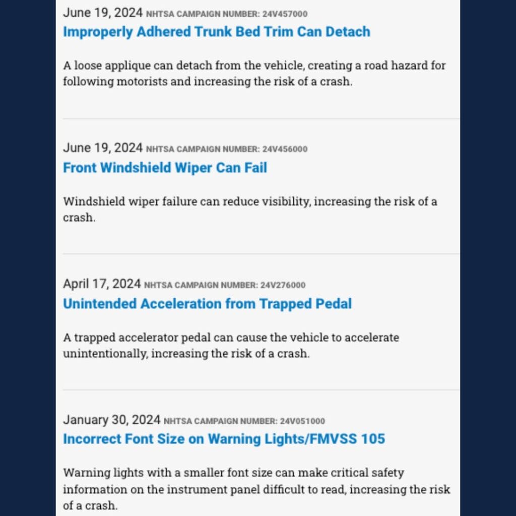 cyber truck recalls