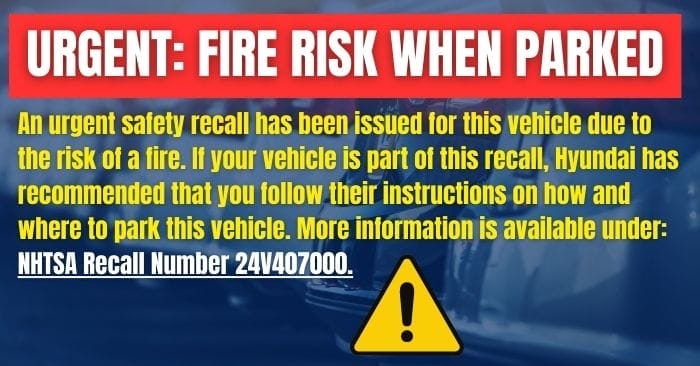 2024 Kia Telluride fire risk issues