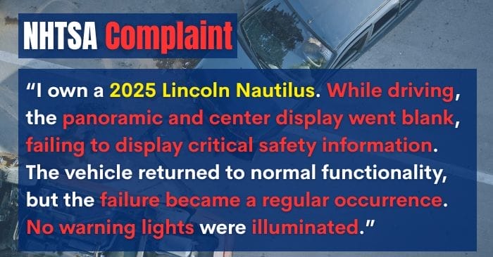 2025 lincoln nautilus complaints