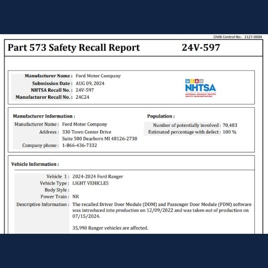 Window Pinch Issues information
