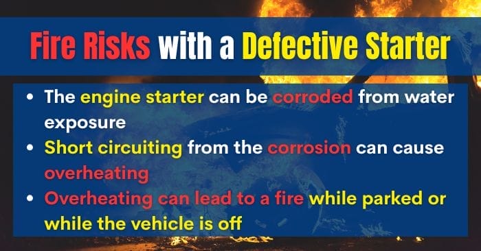 BMW Starter Recall fire risk