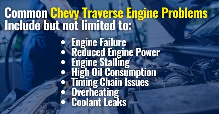 chevy traverse engine problems