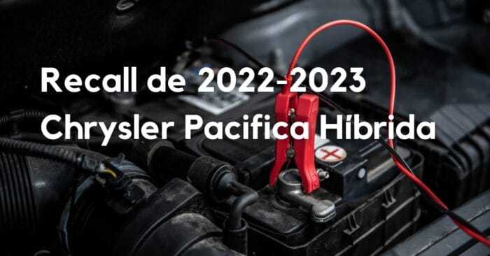Recall de 2023 de la chrysler pacifica híbrida