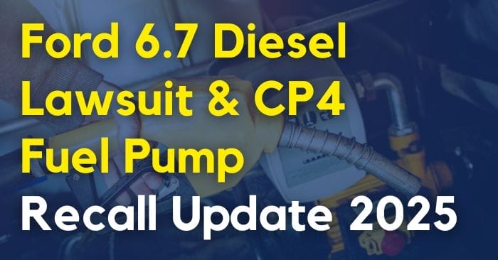 Ford 6.7 Diesel Lawsuit & CP4 Fuel Pump Recall Update 2025