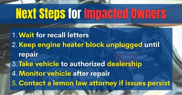 ford engine block recall