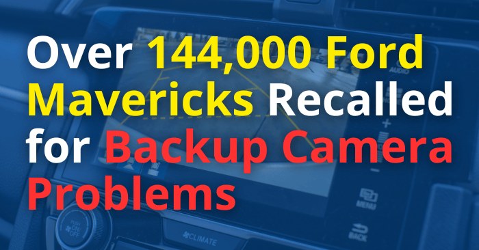 backup camera recall maverick
