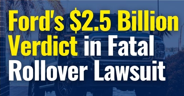 ford rollover lawsuit verdict