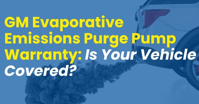 gm evaporative emissions purge valve warranty