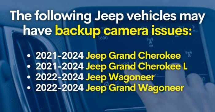 jeep backup camera recall