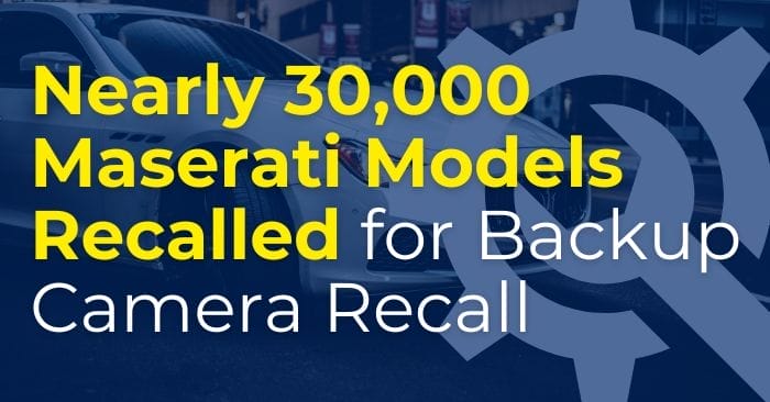 maserati backup camera recall