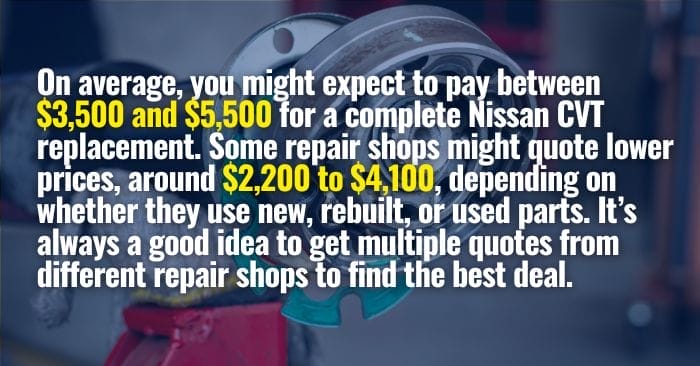 nissan murano transmission repair cost