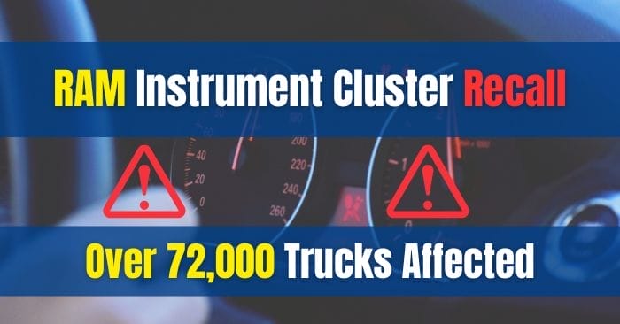 RAM Instrument Cluster Recall: Blank