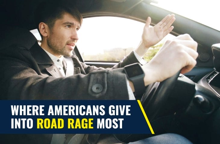 states with most road rage