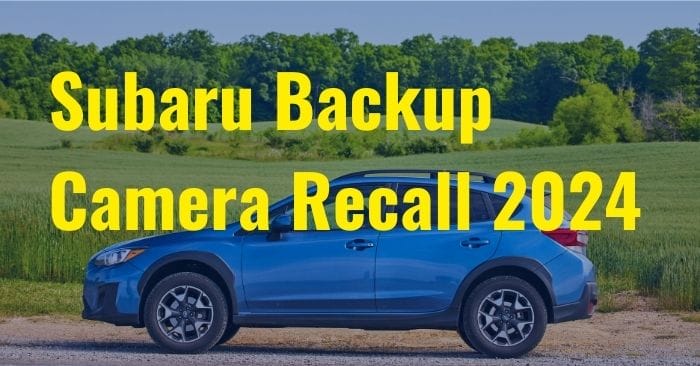 backup camera recall subaru
