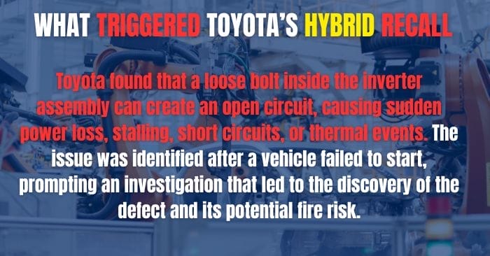 Toyota Hybrid Power Loss Recall (2025 – 2026): Camry & Corolla Cross Models Affected