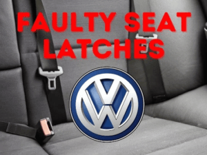 pestillos del asiento defectuosos de Volkswagen