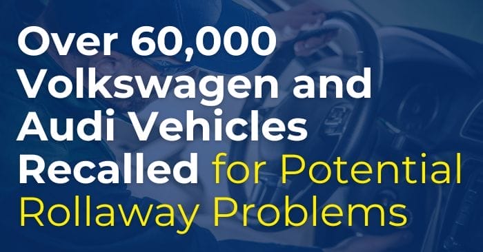 vw audi rollaway recall