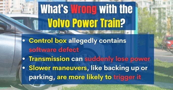 volvo powertrain problems