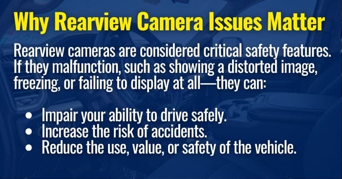 ram backup camera recall
