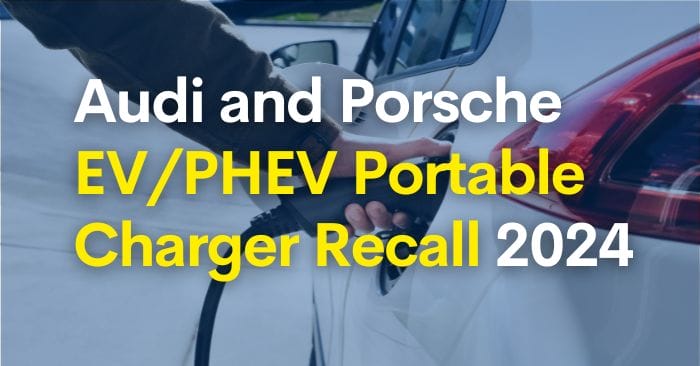ev charger recall audi porsche