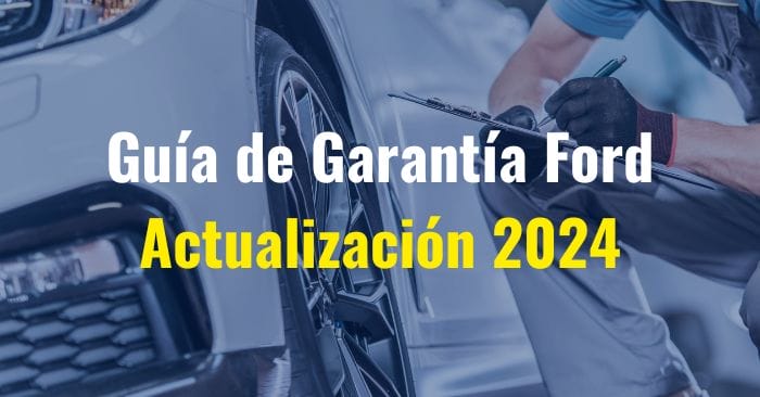 guía de garantía ford