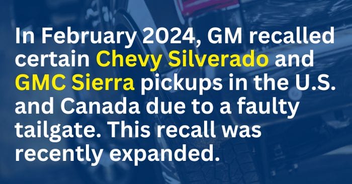 gmc sierra recall info