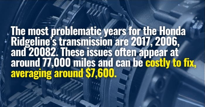 Honda Ridgeline Transmission Problems