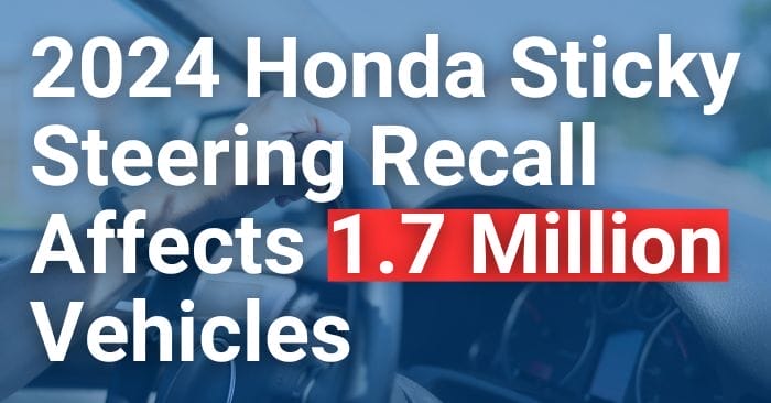 sticky steering recall honda