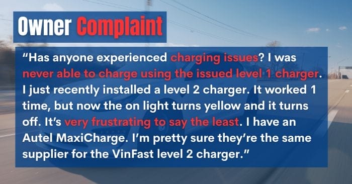 VinFast Charging Speed complaints