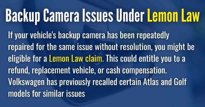 VW & Audi Backup Camera Recall 